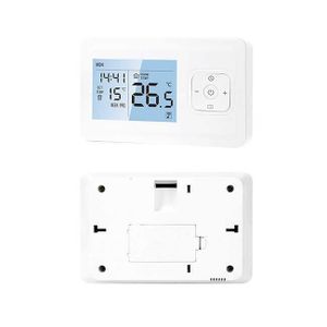THERMOSTAT D'AMBIANCE Thermostat intelligent - Thermostat WiFi tactile intelligent, controleur de tempErature sans fil pour chaudiere murale -A6