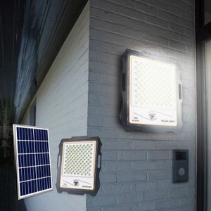 PROJECTEUR EXTÉRIEUR Projecteur LED portable 300W panneau solaire 3000 