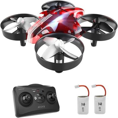 Drone Enfant ATOYX AT 66 Rouge 6 Axe Gyro Hauteur Fixe 3 Vitesses Cdiscount Jeux Jouets