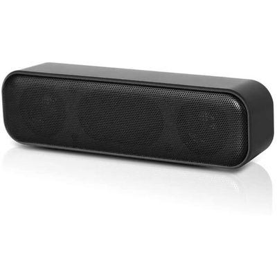 ZETIY Haut-Parleur USB Barre De Son Clip Pour Moniteur PC Portable - Plug & Play Noir