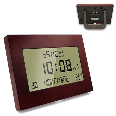 Rtxbvg RéVeil à Projection Rotation 180° 12/24H Horloge NuméRique LED Charge USB RéVeil Projecteur de Plafond (Rouge