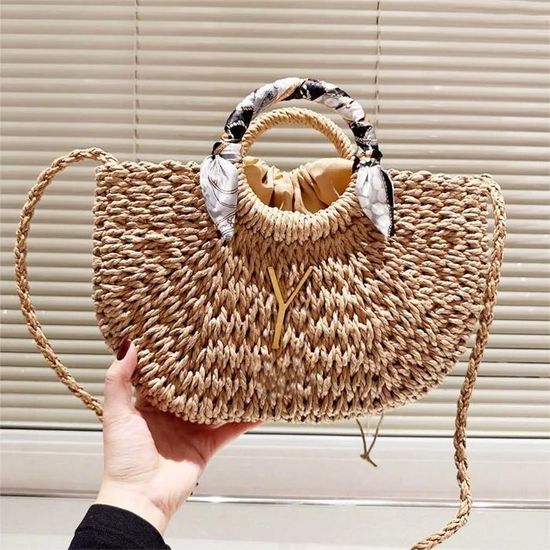 Sac GLAMOUR en Paille Enduite