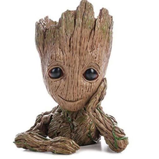 Baby Groot Pot De Fleur Figurine Pour Plantes Et Stylos Parfait Comme Cadeau Je S Appelle Bebe Groot Cdiscount Jeux Jouets