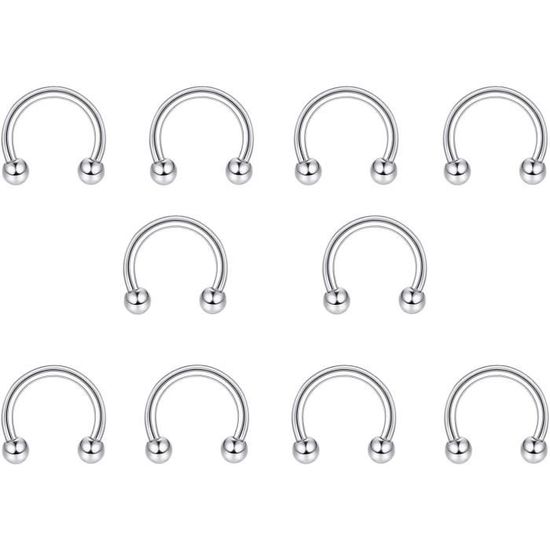 Kit Piercing 154 Pièces – Bijoux Acier Inoxydable 316L Avec Aiguilles 14G & 16G – Hypoallergénique – Tout Corps