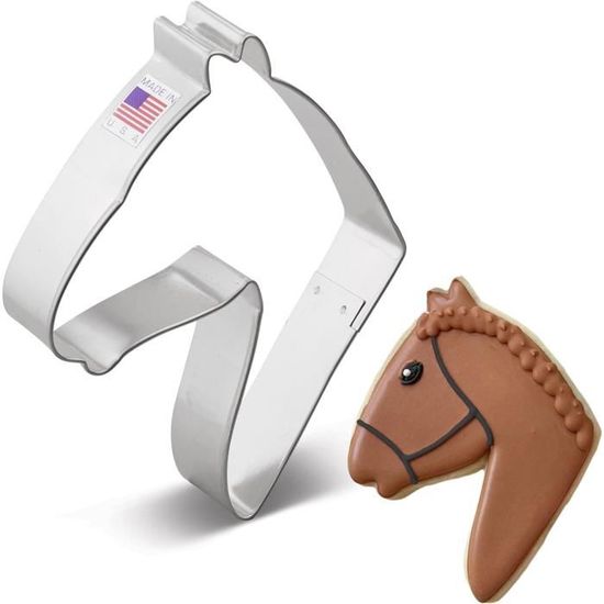 BekkiB - Lot De 2 Emporte-pièces « Cheval Et Fer à Cheval