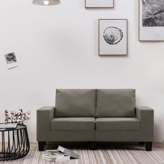 🍍1983Bonne qualité- Canapé scandinave d'angle - Canapé droit fixe 2 places - Canapé de relaxation Confortable - Sofa Divan Canapé d