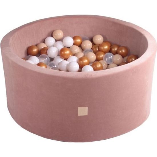 Meowbaby 90x40cm 250 Balles 7cm Piscine A Balles Pour Bebe Enfant Rond Fabrique En Ue Brun Clair Or Blanc Transparent Beige Cdiscount Jeux Jouets