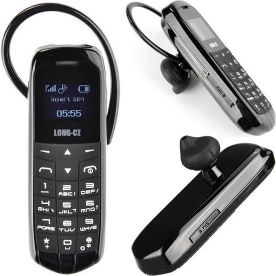 Téléphone portable noir CHANGM LONG-CZ J8 - Fonction mains libres, Radio FM,  carte micro SIM, réseau GSM - Cdiscount Téléphonie