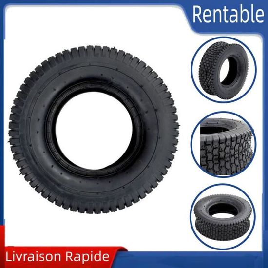 Pneu Pneumatique 4.80/4.00-8 Avec Chambre à Air - Pour Brouette, Diable, Remorque, Kit De Remplacement