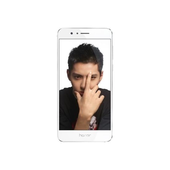 Smartphone HONOR 8 - Double SIM - 4G LTE - 32 Go - Blanc - Lecteur d'empreintes digitales