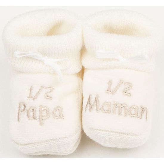 0//3mois couleur au choix Chaussons b/éb/é brod/és drapeau France Babys Avenue