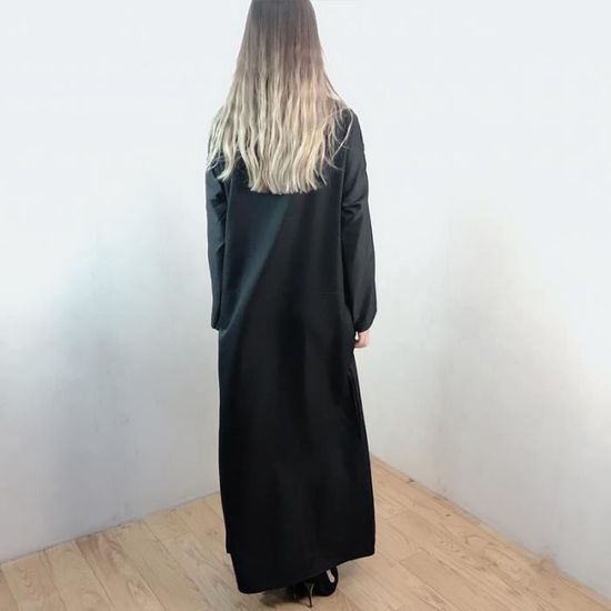 Abaya Robe De Prière Femme - Caftan Longueur Maxi Avec Hijab, Style Dubaï, Polyester, Toutes Saisons