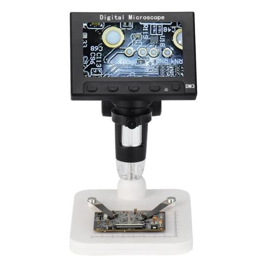 HD 1080P 5MP Microscope électronique numérique loupe 1000X USB LCD 8LED