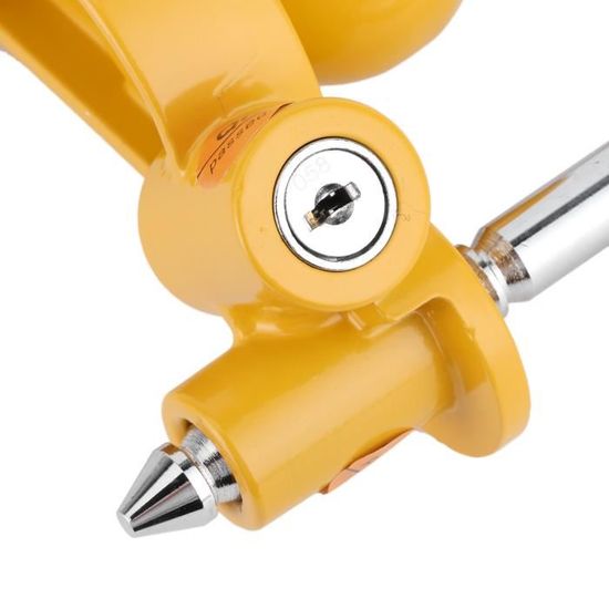 Antivol Jaune Attelage Remorque Monzana Universel 50mm - Cadenas Sécurité Avec 2 Clés