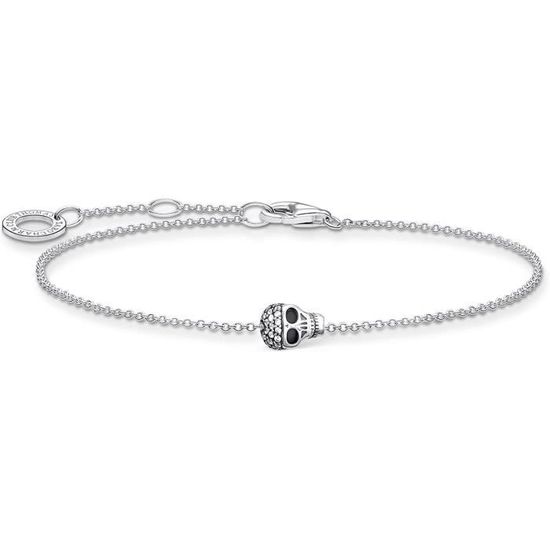 Perles Tête De Mort En Argent Sterling 925 – Lot De 2, 7.5x5.5x6.5mm, Pour Fabrication De Bijoux (colliers, Bracelets)