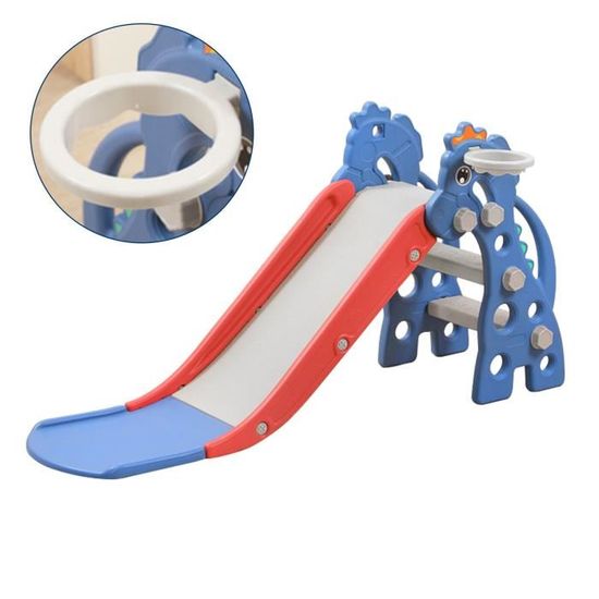 Kinderrutsche Rutsche, Kleinkinderrutsche mit Basketballkorb, FunSlide