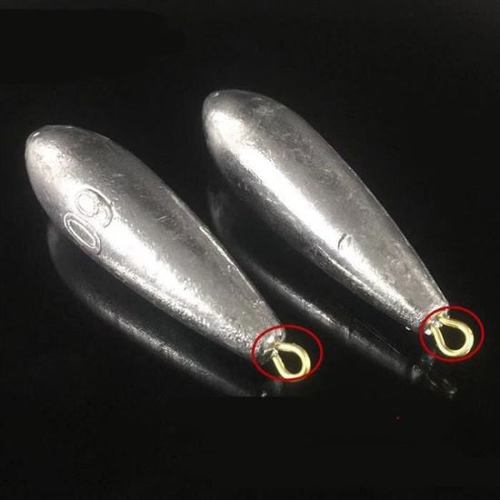 Kinetic Sea Bullet Lot De 2 Têtes Plombées Sans Plomb 40 G à 100 G Pour Eau Salée (argent, 40 G