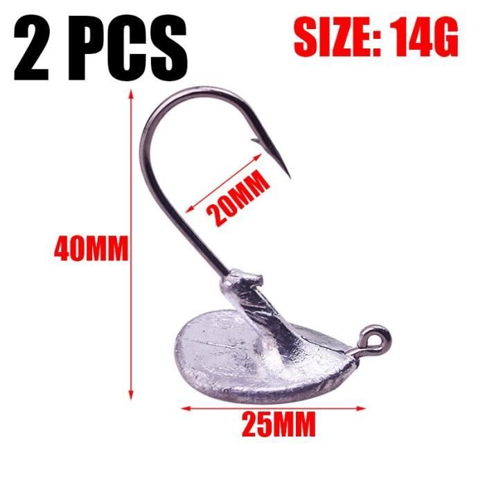 10 PCS/LOT TÊTE de plomb crochets de pêche 5g 7g 10g balle gabarit tête