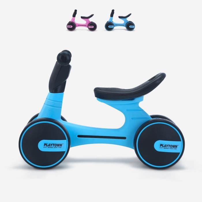 MAGIC SELECT Vélo Sans Pédales 3 En 1 Pour Enfants Dès 1 An - Mini Tricycle Porteur Léger Avec 4 Roues Et Selle Réglable