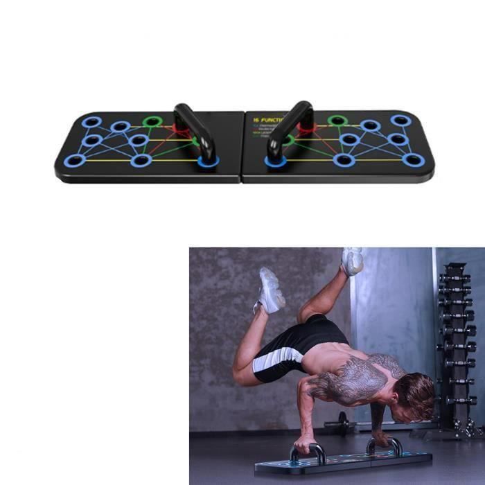 Barre De Fitness Push-up Avec Minuteur - Planche D'exercice Réglable, Poignée Antidérapante, Pour Musculation à Domicile - 2