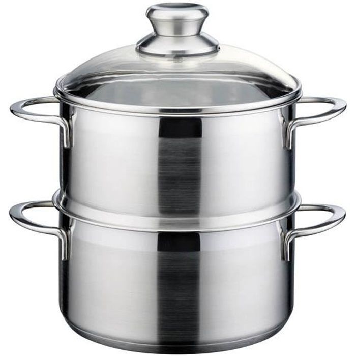 Marmite à vapeur pour pommes de terre et légumes, acier inoxydable, 20 cm