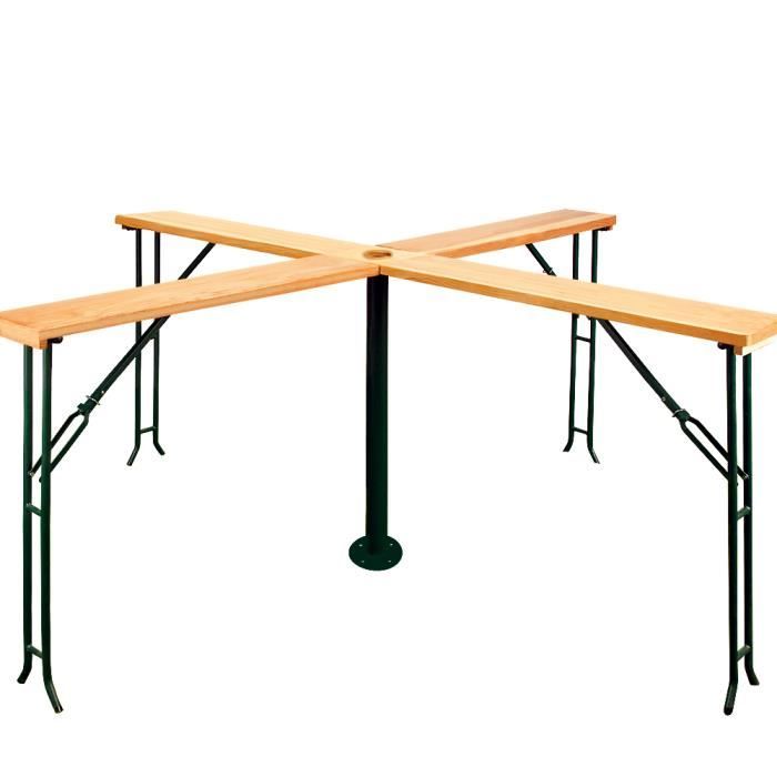 Deuba - Table Haute Pliante en Bois - Table de Reception - Table Bar Quattro - 20 Personnes - Anniversaire, gardenparty, fête…