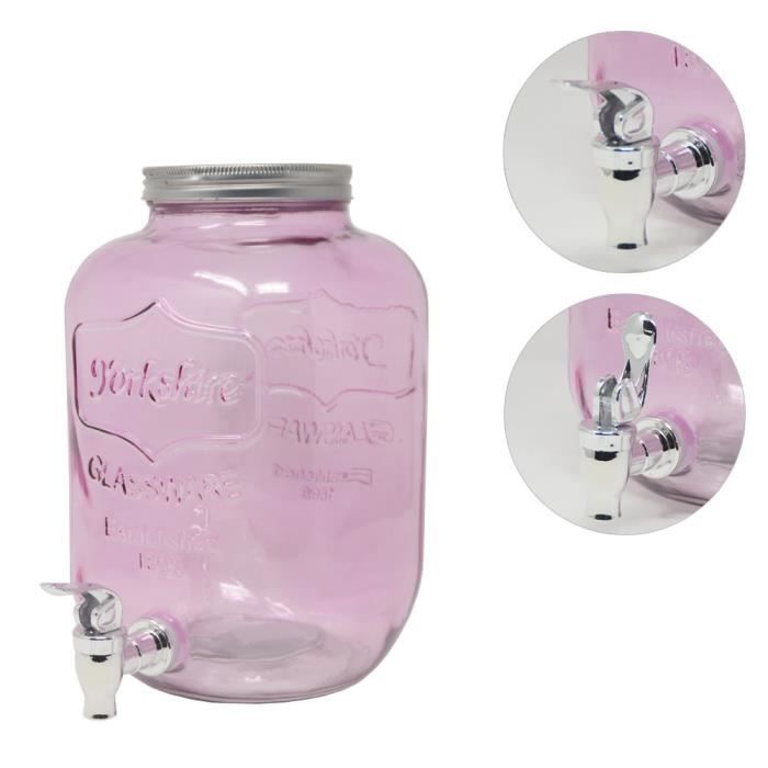 Distributeur de boisson DRULINE 4 litres Rose 5099-6