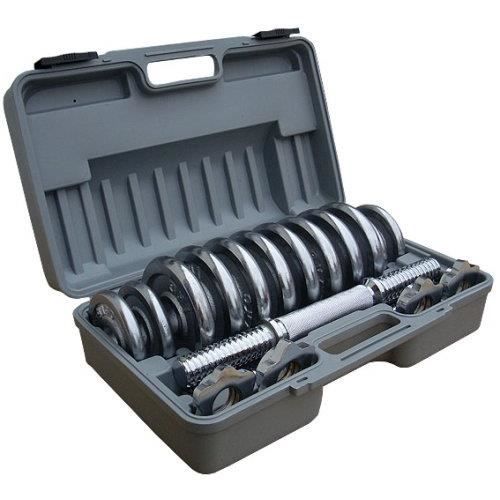 ScSPORTS 15 KG CHROM Kit d'haltères