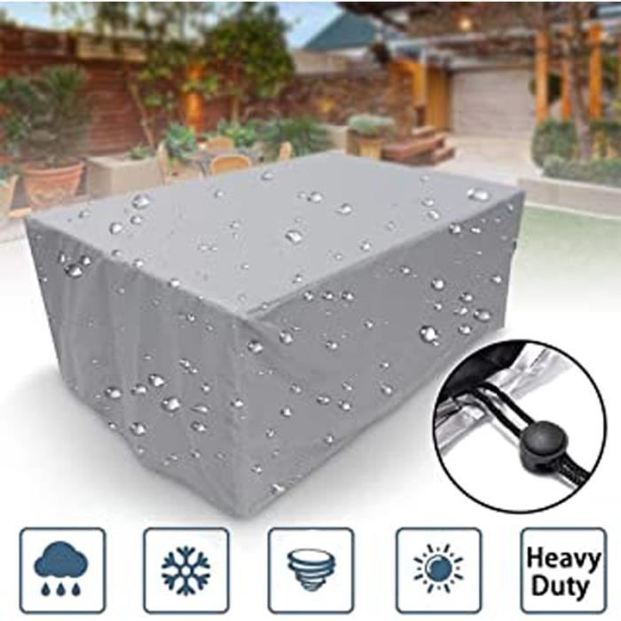Qc905 Housse De Protection Pour Meubles De Jardin, Imperméable, Anti-Uv, Tissu Oxford, Résistant Aux Uv, Pour Chaises, Tables,