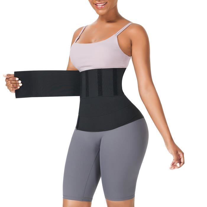 Ceinture de Sudation Abdominale pour Femme, Sueur Amincissant, Ajustable Corset Gaine Entraîneur de Taille pour Sauna Tummy Wrap(4M)
