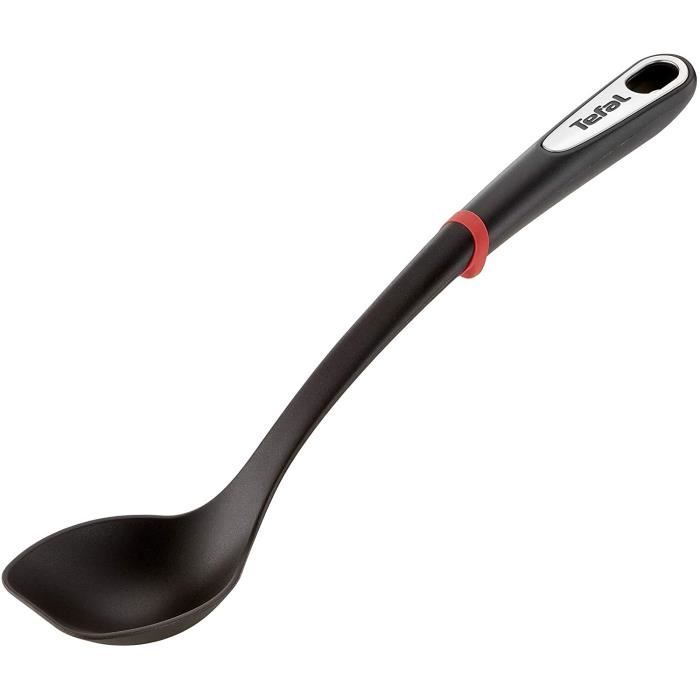 Tefal K2060514 Ingenio Cuillère ustensile de cuisine noir résistant sans bisphénol A avec insert silicone