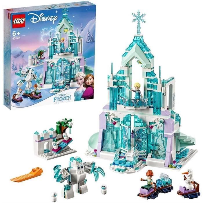 Jeux de construction LEGO Disney Princess - Le palais des glaces magique d’Elsa, Jouet Fille et Garçon 6 Ans et Plus, 7 52714