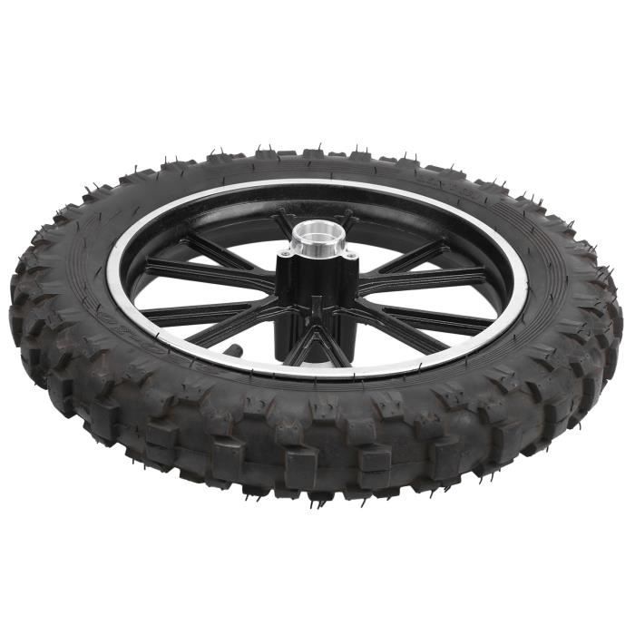 Zerodis Pneu 10 pouces Pneu 2,50‑10 po 60/100-10 Jante Pneu Antidérapant pour PIT PRO Trail Moto Cross Thumpstar