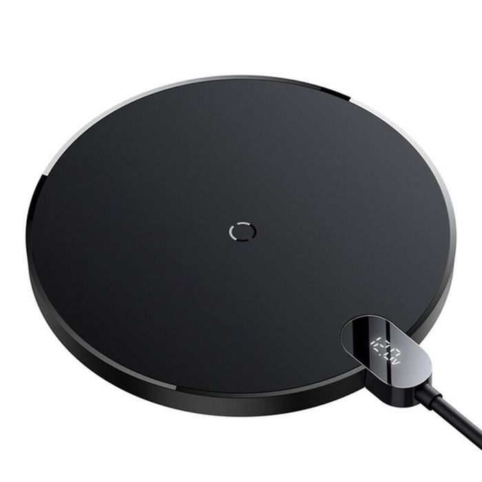 Baseus Chargeur Sans Fil Rapide 15W,Chargeur à Induction Qi Compatible avec iPhone 13 12 11 Pro Max Samsung Xiaomi Mi Huawei Noir