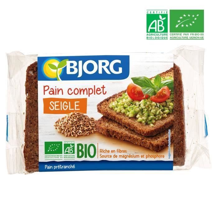 BJORG Pain Complet de Seigle Bio 500g
