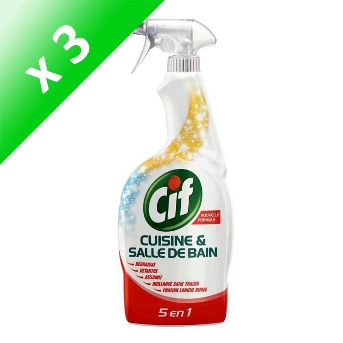 CIF Nettoyant cuisine et salle de bain - 750 ml (Lot de 3)