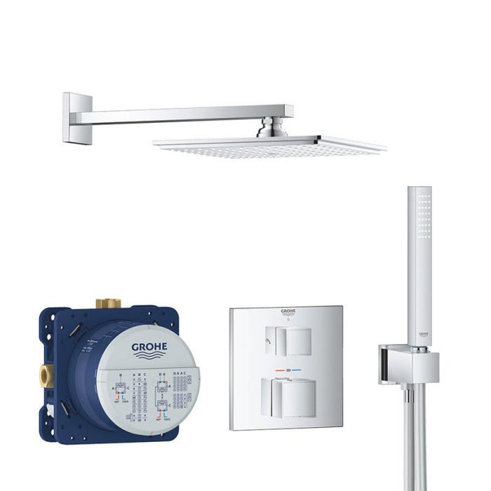GROHE Grohtherm Cube Ensemble de douche avec Rainshower Allure 230 Chromé (Import Allemagne) - 34741000