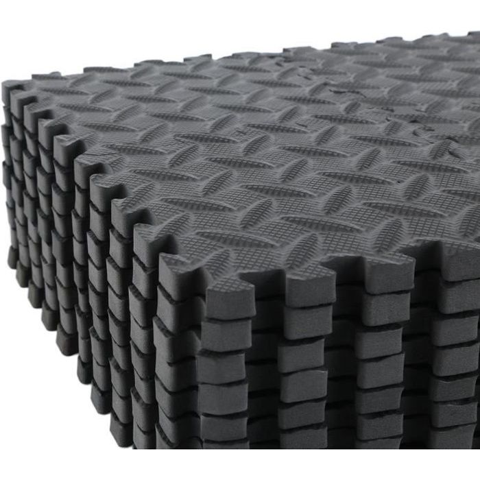Peti 36pcs Tapis de protection de sol – Matelas puzzle pour matériel fitness, gym, musculation – 15cm*15cm