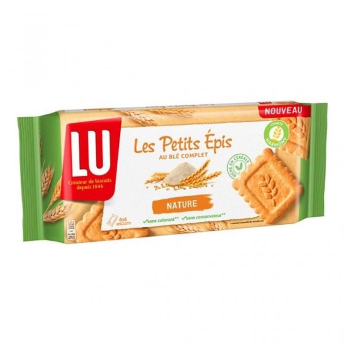 LU Les Petits Épis au Blé Complet Nature 400g (lot de 6)