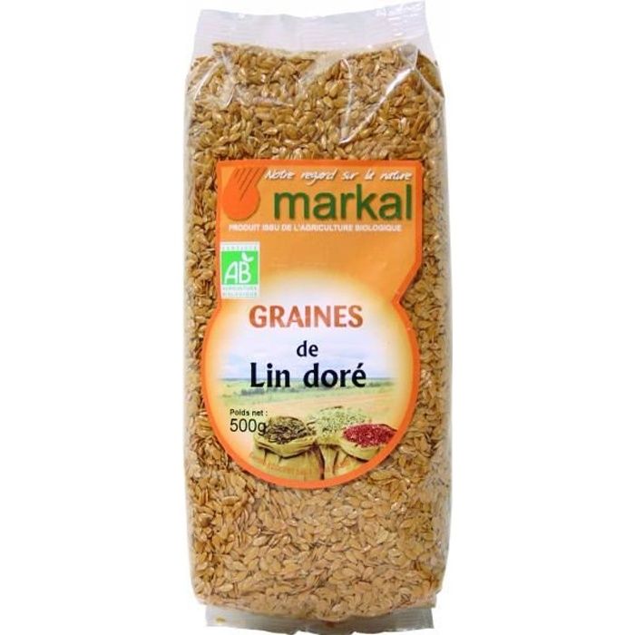Graines de lin doré, 500g, Markal