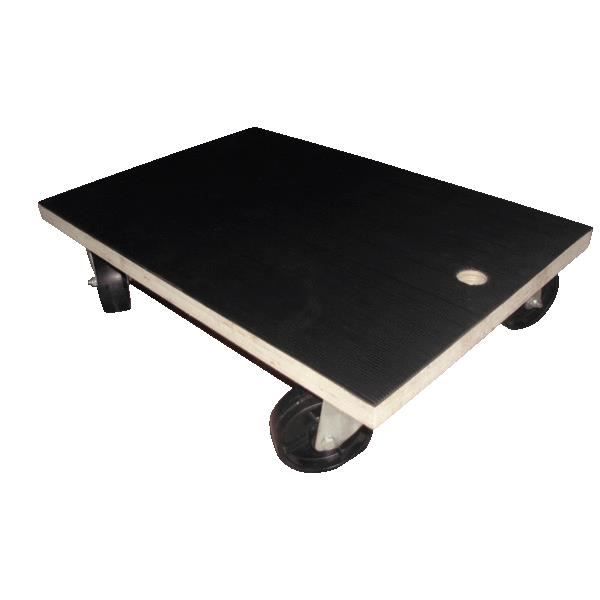 Plateaux rouleurs bois matiere plateau: Plastique strié,charge totale(kg): 350,l plateau(mm): 600,L plateau(mm): 400,h maximum(mm…