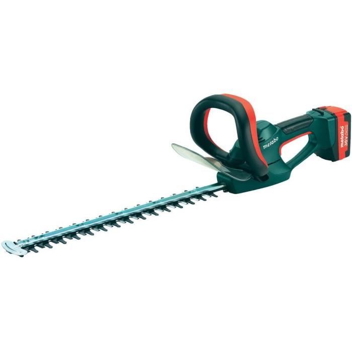 Coupe haie 36 V sans fil 2 x 1,5 Ah Li-Ion Meta…