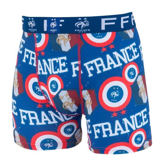 Boxer FFF - Collection officielle Equipe de France de Football - Taille Homme