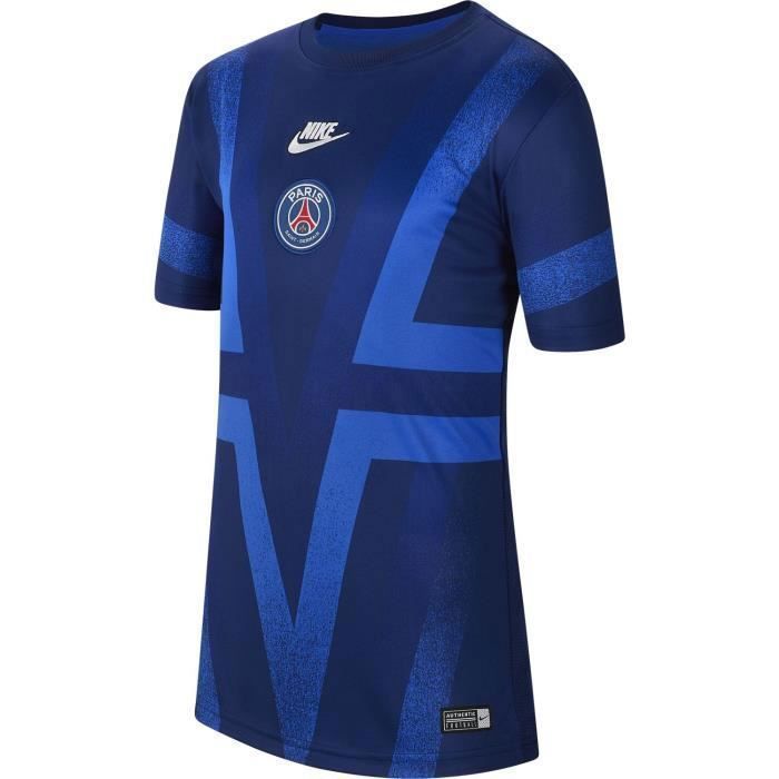 Maillot Nike Psg Pre-match 2019-20 bleu enfant