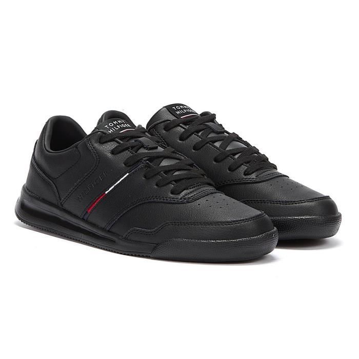Tommy Hilfiger Léger Rayure Léa Baskets Noires Pour Hommes - EU 43