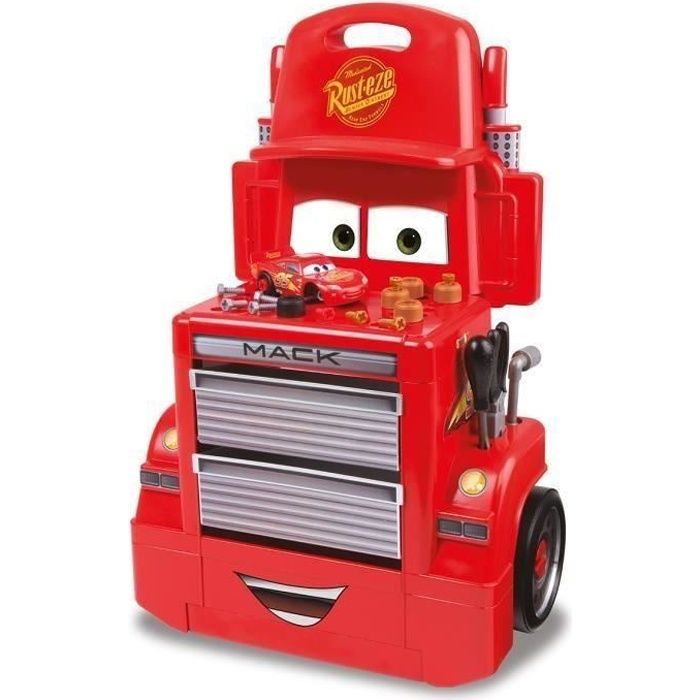 CARS 3 Smoby Servante Mack Truck + Voiture et Acs