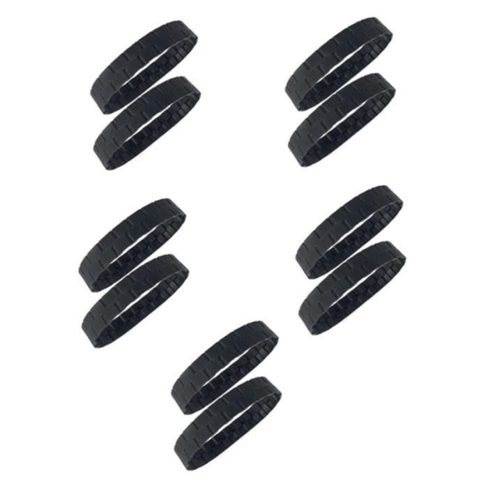 Pneus pour Roues IROBOT ROOMBA SéRie 500, 600, 700, 800 et 900 AntidéRapants, Grande AdhéRence et Assemblage Facile 10 PièCes