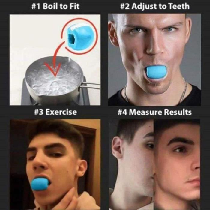 MM04662-Tendeur De Visage, Entraîneur De Mâchoire, Exercice De Fitness pour Muscles du Visage,Exerciseur De La Mâchoire Entraîneur