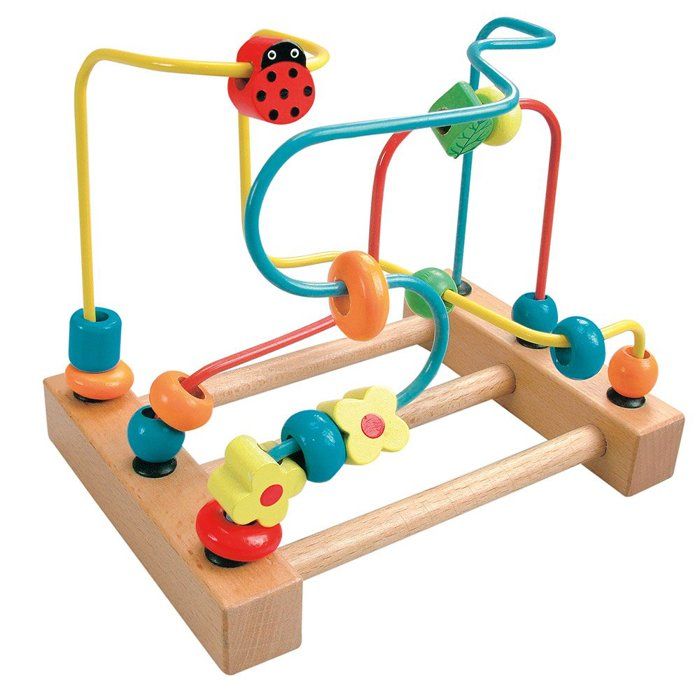 Bino 84184 – Gioco Motorico In Legno Con Labirinto E Coccinelle, Ideale Per Sviluppare La Coordinazione Occhio-Mano - 5