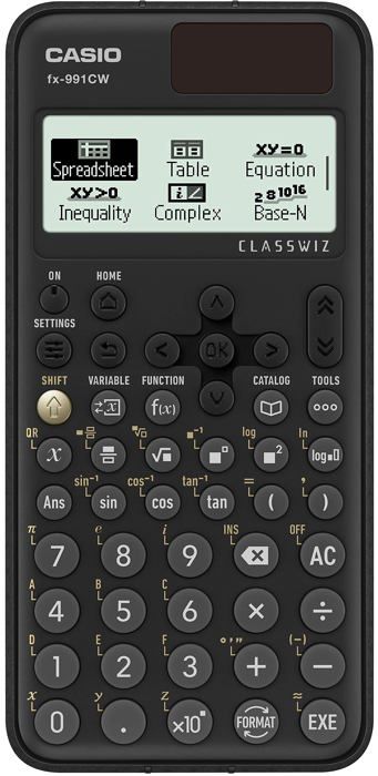 Calculatrice Scientifique - Casio - FX-991CW-W-ET-V - 540 Fonctions - Écran LCD Haute Résolution - Pile Alcaline